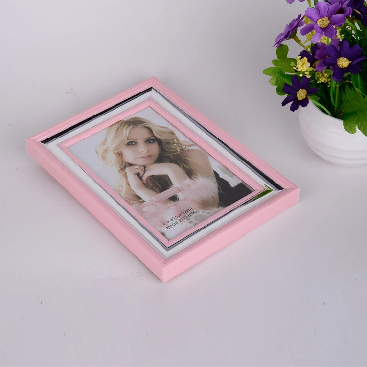 Promotion gift plastic PVC Photo Frame with customized color