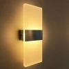 Promotional 5w decorative square shape warm white modern led wall lamp for home indoor wall mounted