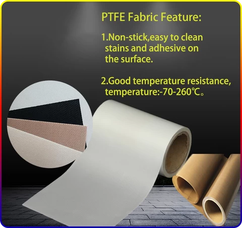 PTEF coated glass fiber PTFE Coated Fiberglass Fabric High Temperature Resistant Glass Fiber