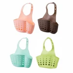 PVC Double-Layer Adjustable Snap-On Kitchen Faucet Sponge Sink Drain Rack kitchen sink dish rack Sponge Holder
