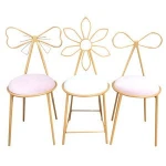 quality fabric home furniture wedding modern bowknot back chair