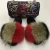 Import raccoon fur slippers big fur slides fur slippers with purse set from China