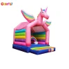 Rainbow Unicorn Bounce House Sparkling Inflatable Bouncer