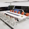 Rectangle Long Working Meeting Room New Design Customized Office Furniture Wood Conference Table