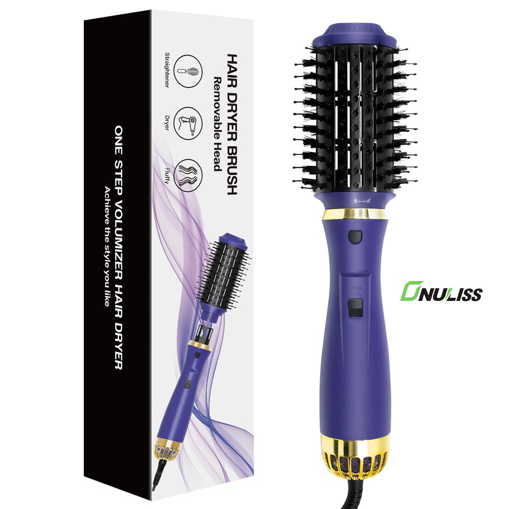 Removable Cleaning 1200W Professional 3 in 1 Salon Hot Air Brush One Step Hair Dryer and Volumizer Negative Ion Hair Dryer