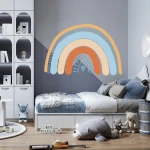 Removable waterproof wall sticker kids rainbows cartoon wall paper sticker