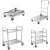 Import Restaurant Stainless Steel Kitchen Food Trolley Dining Service Cart With Wheels from China
