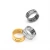 Import Retro 18K Gold Plated Titanium Hiphop All Round Swoosh Ring from China