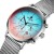 Import Reward Color Changing Glass Men watch luxury personalized Chronograph Men&#39;s Stainless Steel Strap Water Resistant Wrist Watch from China