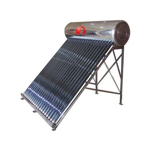 Rooftop Low Pressure Vacuum Tube Stainless Steel Sun Power Sus304 Solar Water Heater