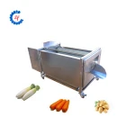 Root vegetable fruit ginger potato washing peeling cleaning machine price