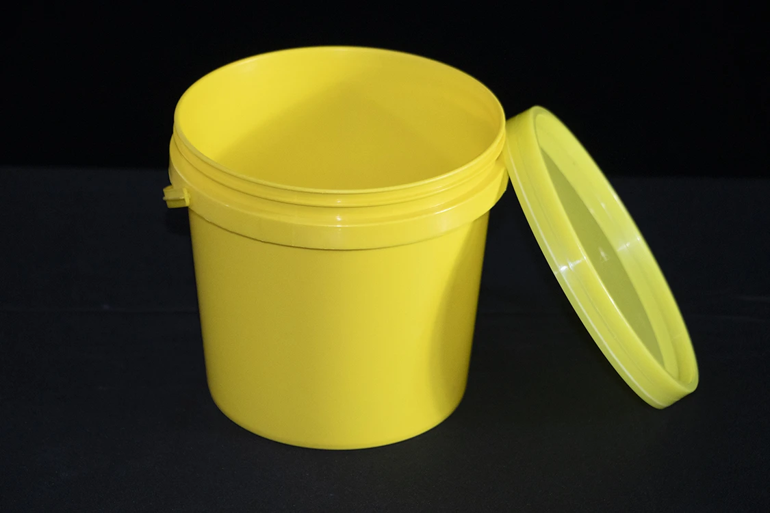 Round clear pp plastic bucket with lids