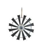 Rustic Decorative Metal Windmills Ornamental for Home Garden Iron Windmill Fan for Sale