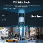 S6BL Main Product Dual Lens Dashcam Dual Camera Car Dvr Charger Accessories Sticker Battery IPS SensorVideo Parking Loop