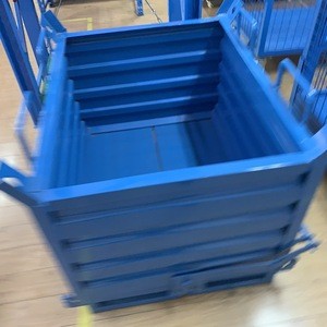 secure warehouse stacking storage cage/ wire mesh containers for hot sales