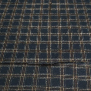 Sell well new type high quality plaid jacquard polyester acrylic wool suiting fabric
