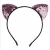 Import Sequined cat ear hairpin Children&#x27;s birthday band Girls&#x27; hair accessories headbands from China