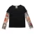 Import SH09 Baby boys and girls clothing long sleeved hip-hop tattoo sleeve splicing t-shirt from China