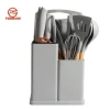 Silicone 12/17/19 Pieces Kitchenware Set Spatula Soup Spoon Knife Set Non Stick Cooking Kitchen Utensils Gadget set