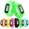 Silicone wrist running pedometer, Promotional sports silicone pedometer