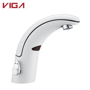 Simple Design Automatic Hot And Cold Touchless Basin Mixer Hands Free Sensor Faucet In Bathroom