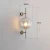 Import Simple retro glass ball wall lamp classic kitchen aisle restaurant transparent glass ball wall lighting from China