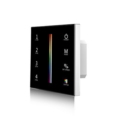 SKYDANCE T15 knx 4 ZONE RF Wall Mounted Touch Panel dimmer switch dmx	led controller
