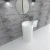 Import SM-8514 Modern Stone Sink, dual pressure New indoor Pedestal Wash Basin from China