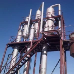 Small capacity multi effect four effect falling film evaporator for juice concentration