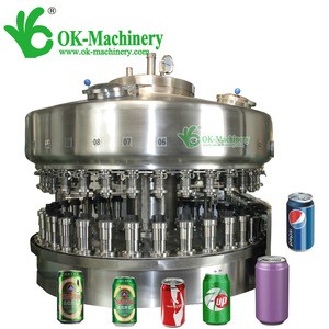 Small Cola/beer/juice Can filling machine price/Can filling line machine
