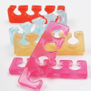 Soft Silicon Recycle Pedicure Nail Polish Toe Separator For Christmas Promotion