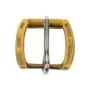 Solid Brass Horseshoe Roller Buckle with SS Tonque