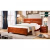 Solid Wood Sandalwood Red Wingceltis Color Office Bedroom Furniture Living Room Furniture Bed Beds + NIGHT TABLE+SLAT BOARD