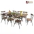 Import Solid Wooden Top Table Outdoor Dining Table With Teak Wooden Top from China