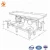 Import Space-saving folding school canteen/restaurant furniture industrial factory 8 seats dinning table from China