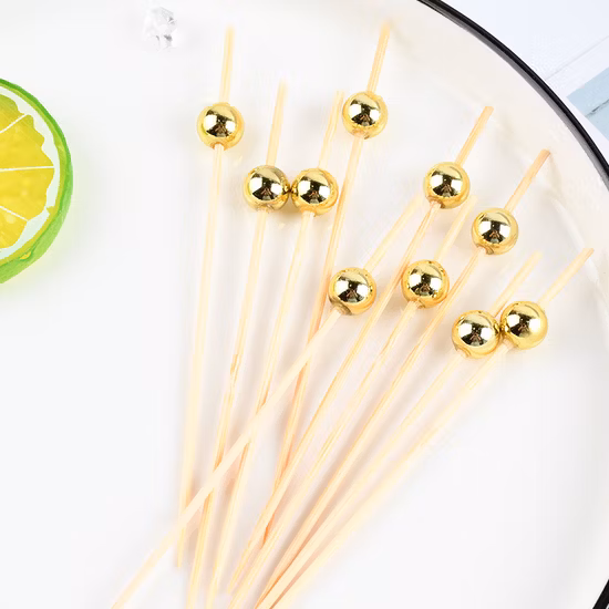 Fancy Cute Mini Food Grade 3.5 Inch Bamboo Fruit Sticks