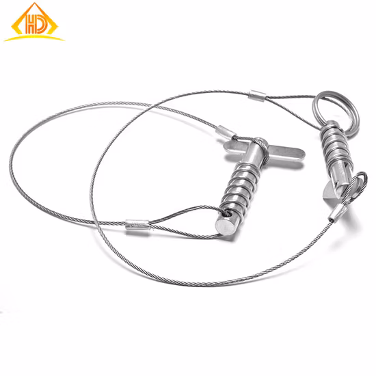Stainless Steel 304 316 with Spring Lanyard for Boat Use Quick Release 4mm Drop Nose Pin