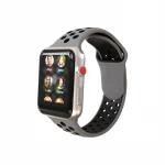 Sport Silicone watch strap watch band with buttons For apple watch