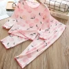 Spring and autumn baby sleep suit new long sleeves girls winter pajamas body suits tops for ladies