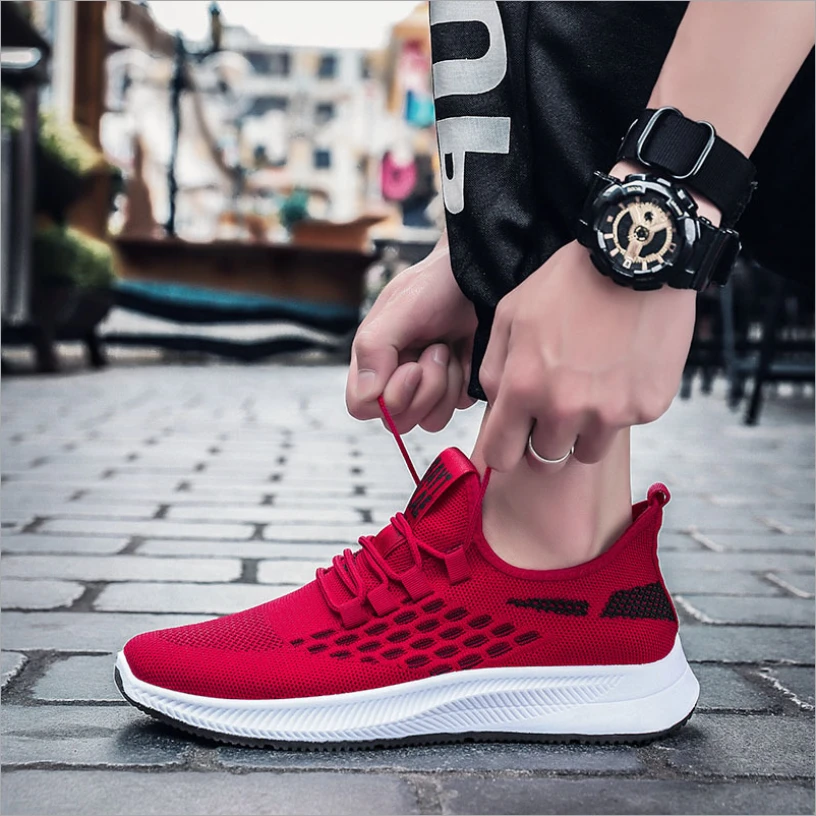 Spring daily wear outdoor sport shoes men sneakers running gym shoes