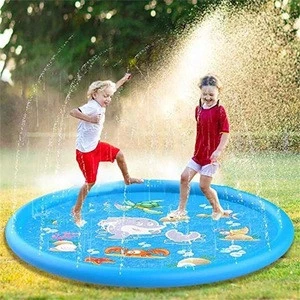 Sprinkler Pad and Splash Play Mat Outdoor Party Inflatable Water Park Pool Toys Kids Fun