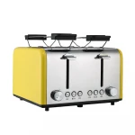 Stainless Steel Home Use Breakfast 4 slice  Bread Toaster  Automatic Sandwich Maker