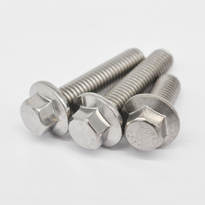 Stainless Steel M5 M6 M8 Hex Flange Head Bolt With Teeth