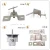 Import Stainless steel stone fixed L bracket ss304/316 steel stone wall anchor from China