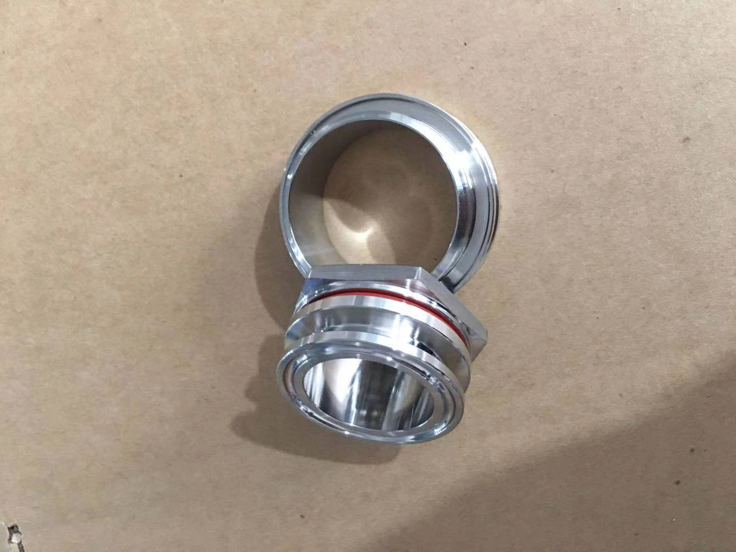 stainless steel TriClamp Weldless Bulkhead Fitting with female threaded fittings
