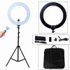 Studio Led Lamp 18" Dimmable 90W Bicolor Makeup Ring Light for Photography Video Lighting Equipment