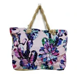 Stylish Canvas Beach Bag Tote Casual Design Women Latest Design Ladies Cotton Canvas Jute Tote Bag