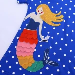 Summer baby girl dress smocking children short sleeve cotton kid dress smock