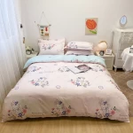 Suowei 2022 New Products Kids Duvet Cover Bedding Set 100 Cotton Hotel Bed Sheets King Size Luxury Pillow Cover Custom 4 Pcs