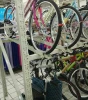 Supermarket display bicycle display rack